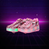 Roller Skates Shoes With LED lights  - Pink