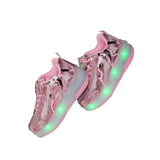 Roller Skates Shoes With LED lights  - Pink