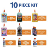 Elmer’s Celebration Slime Kit | Slime Supplies Include Assorted Magical Liquid Slime Activators and Assorted Liquid Glues, 10 Count