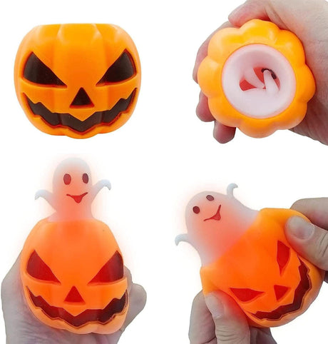 Squishy Halloween Pumpkin With Light