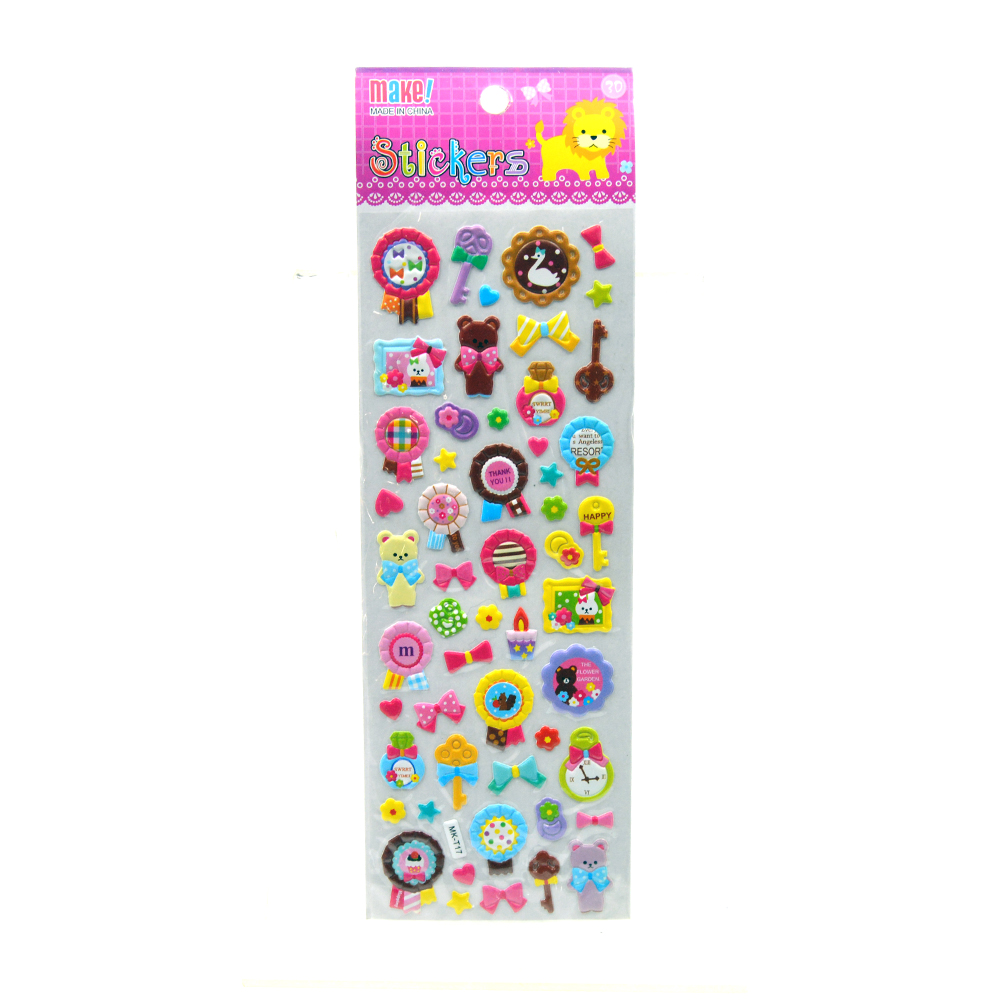 Flower Garden Puffy Stickers