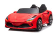 24V Ferrari F8 Style Kids Electric Ride-On Car XXL 2-Seater with leather seats and remote control