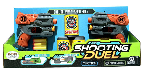 Soft Dart Gun Duel Set Double Shooting Toy for Kids