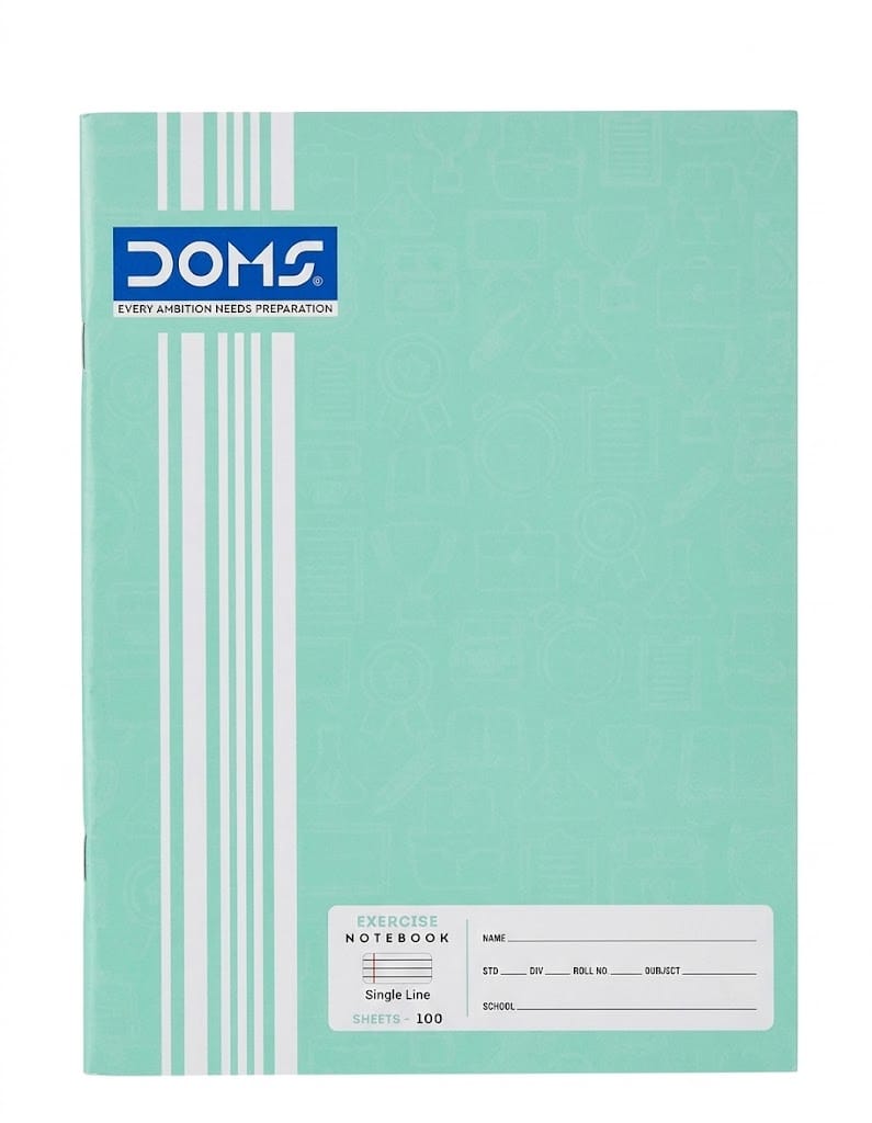 DOMS Exercise Notebook Single Line – 100 Sheets