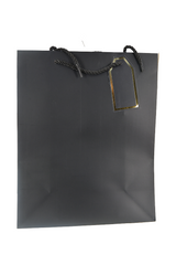 Paper Gift Bag Black Color 26x32x12