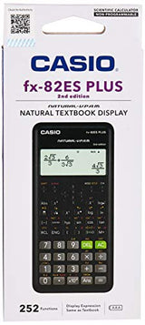 New Casio FX-82ES Plus 2nd Edition Natural Textbook Display Black Calculator