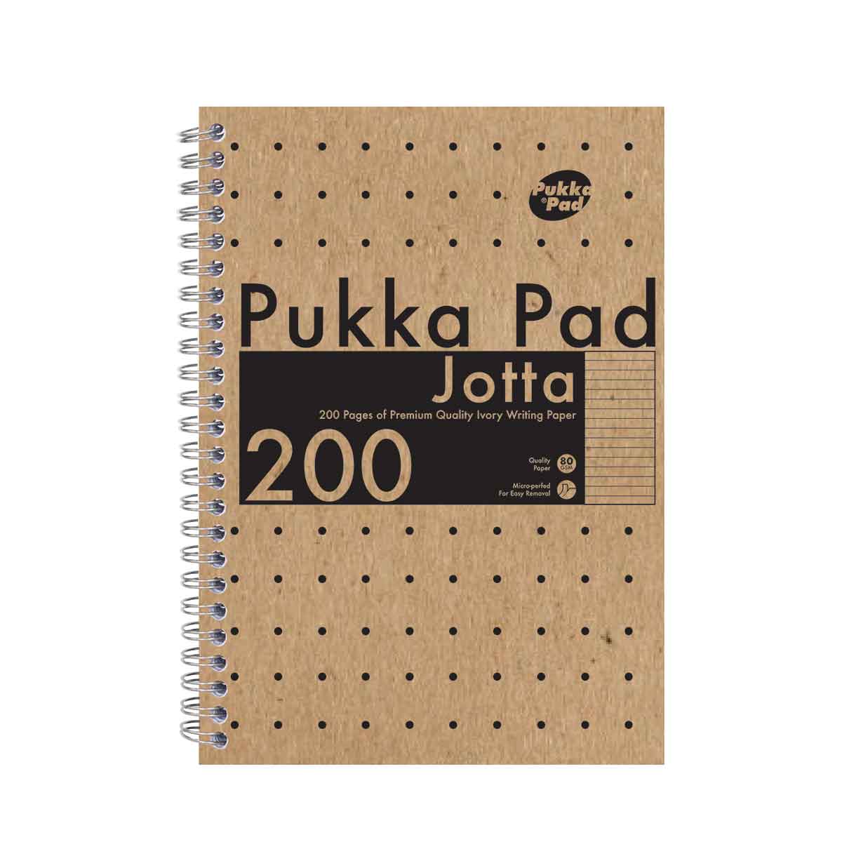 Pukka Notebooks Jotta A5 Ruled Wire Kraft Card Cream