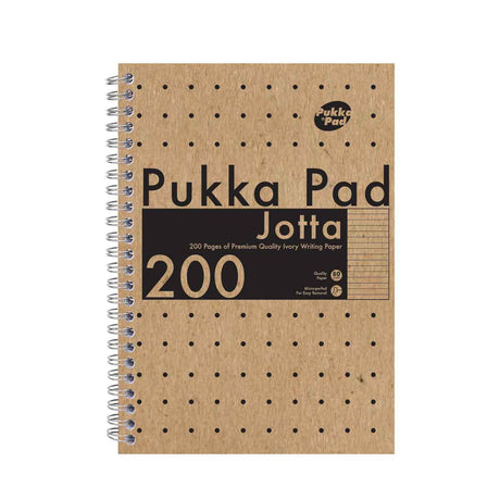 Pukka Notebooks Jotta A5 Ruled Wire Kraft Card Cream