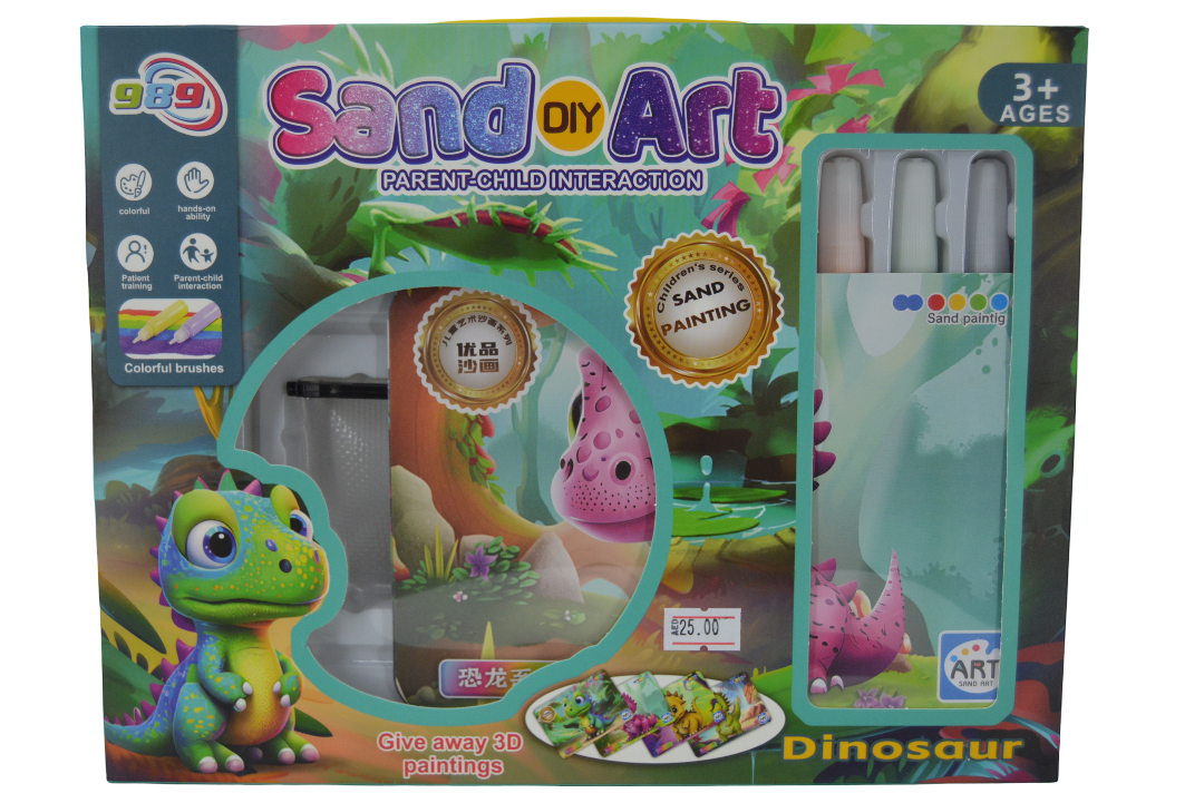 Sand Art Set Dinosaur