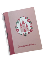 A4 Hardcover Spiral Notebook – 80 Sheets, 90 GSM, Lined – Princess Design