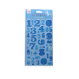 Numbers Glitter Puffy Stickers