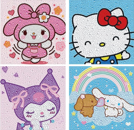 Diamond Painting Kit 30 × 30 cm – DIY Crystal Art (Assorted Designs)