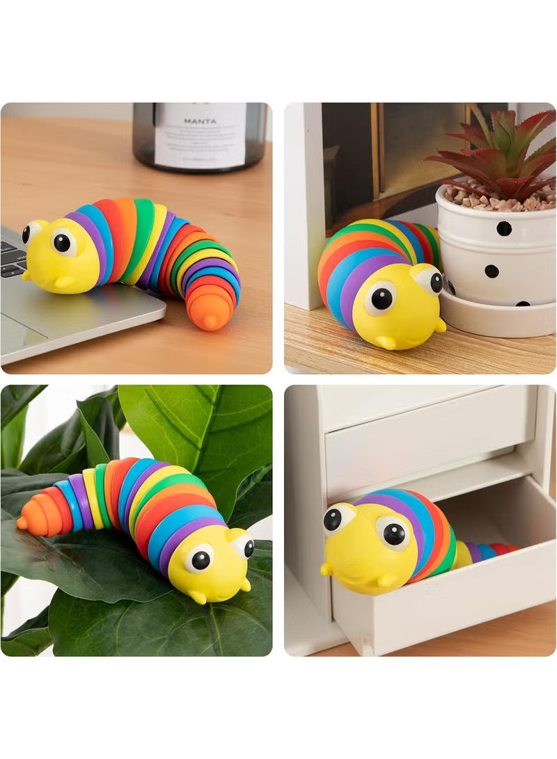 Sotnof Caterpillar Slug Bath Toy with Sound – Multicolor