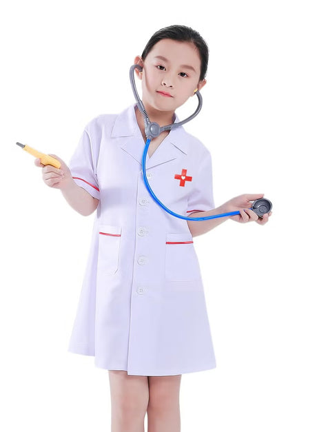 Kids Cosplay Set Doctor Dress Up for Toddlers with Accessories