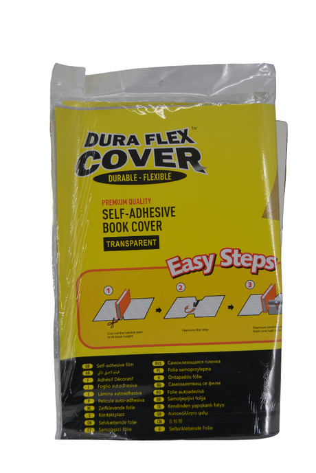 Flamingo Self-Adhesive Book Cover - Transparent