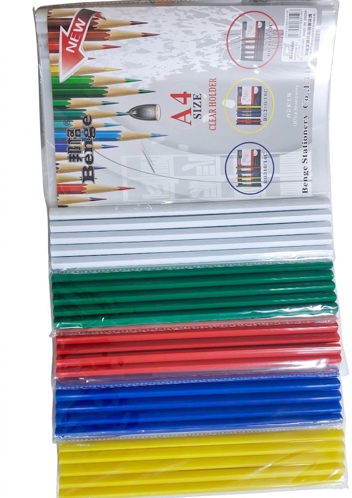 A4 Clear Slide Binder Folders – 10 PCS Set