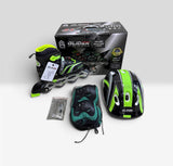 Inline Skate Shoes Combo with Lights – Size 35–38 – 6 Assorted