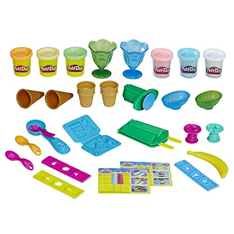 Play Doh Kitchen Creations Ice Cream Party Playset