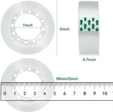 Clear Tape Rolls ¾ Inch x 27 Yards – 8 Rolls | Transparent Tape for Office, School & Gift Wrapping