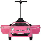FIAT 500-Style Push Car for Toddlers – Pink