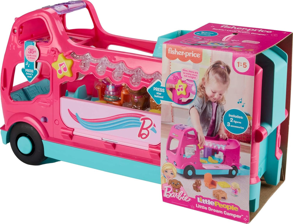 Barbie Rav Fisher Price Little People Barbie Dreamcamper RV Playset – Funzone