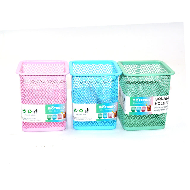 Square Pen Holder – Assorted 3-Pack
