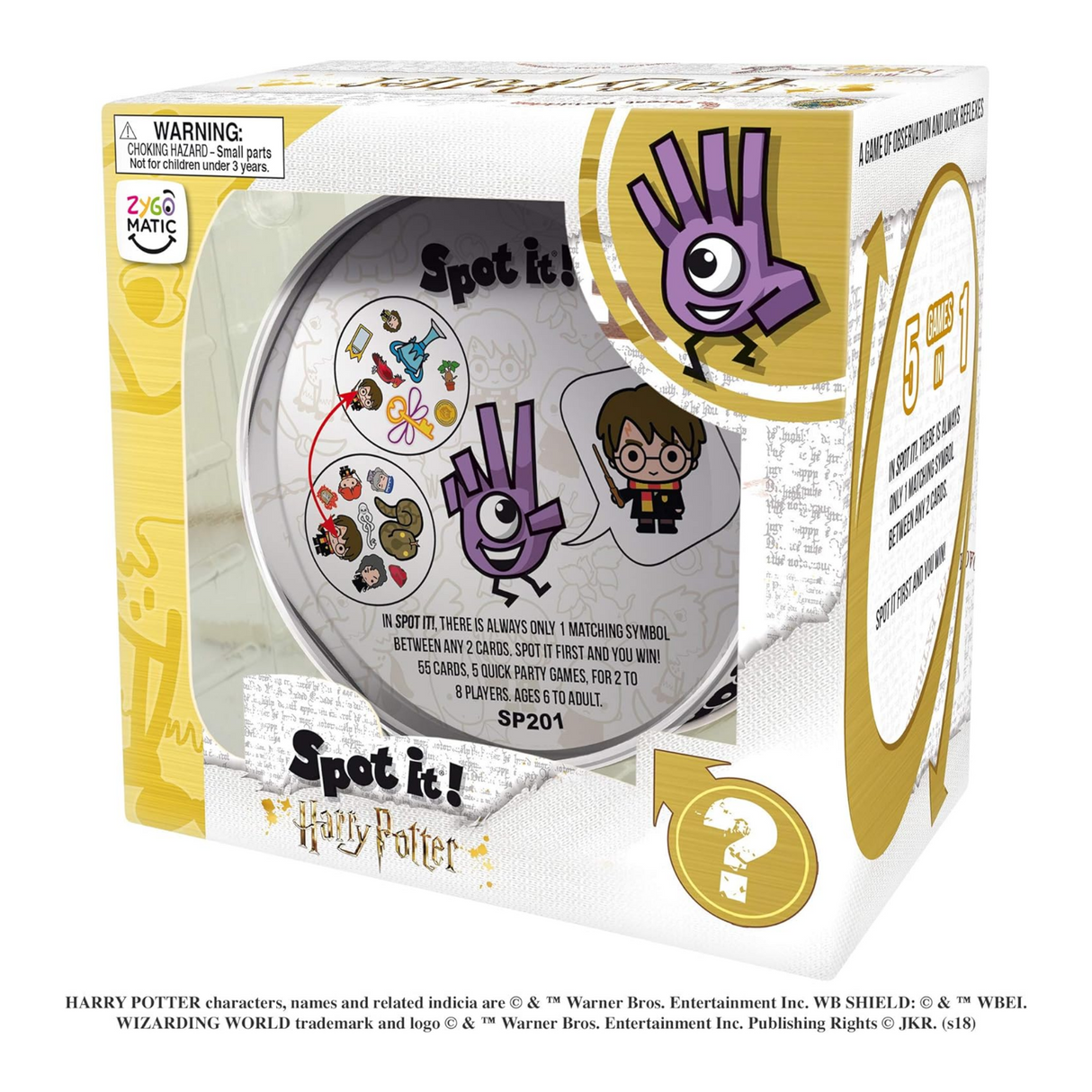Zygomatic Spot It Harry Potter Card Game