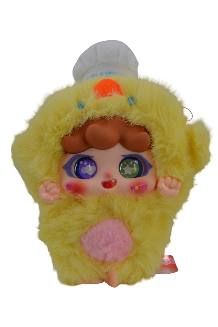 Baby 3 Migo Sneaky Yellow Plush Doll