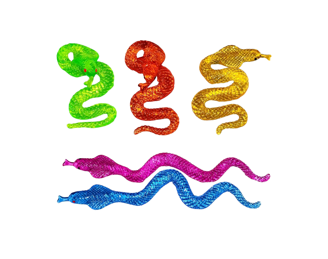 Super Stretchy Sticky Snake (Assorted Designs, Sold as Single)