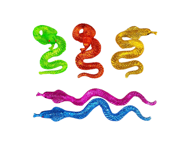 Super Stretchy Sticky Snake (Assorted Designs, Sold as Single)