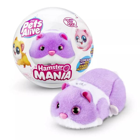 Pets Alive Hamstermania Purple by Zuru Interactive Hamster Toy