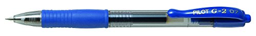 PILOT G-2 Retractable Gel Ink Rollerball Pens - Blue