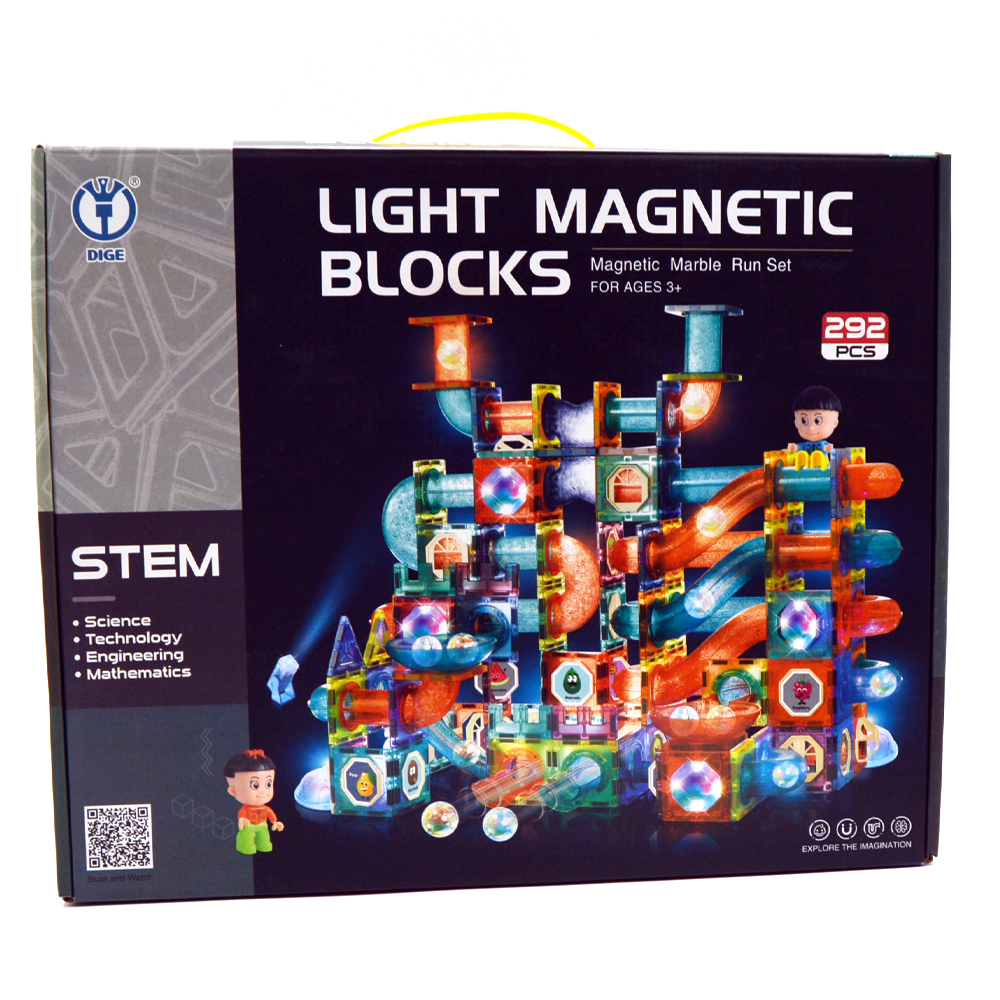 Light Magnetic Blocks Stem 292 Pcs