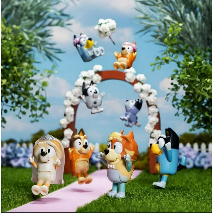 Bluey Figure 4 Pack Wedding Time