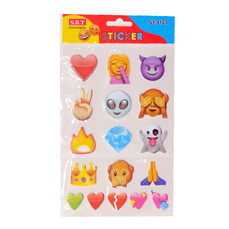 Smiley Stickers(Assorted Colors, Sold As Single)