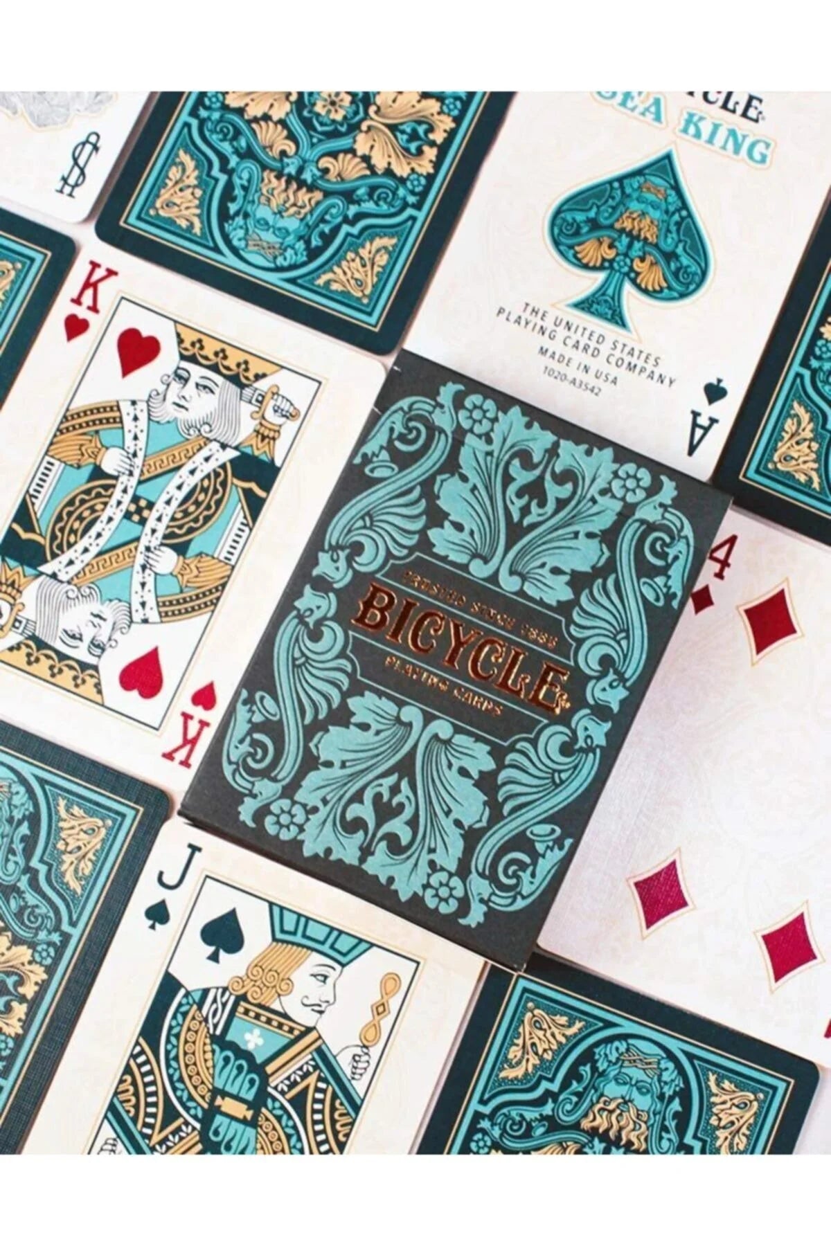 Emerald Sea King Playing Cards Premium Plastic Deck 55 Cards