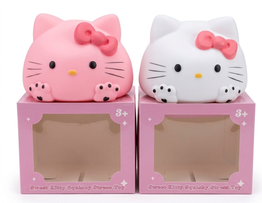 Hello Kitty Squishy Stress Relief Toy – 2 Assorted