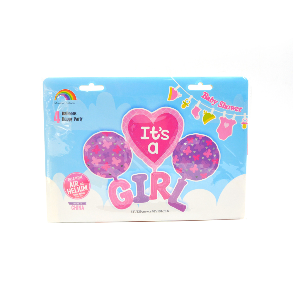 Balloon Its A Girl 4 Pcs