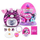 Rainbocorns Eggzania Mini Mania - Pocket-Sized Plush Egg with 10+ Surprises, Yolkies, and Bracelet Accessories - Assorted