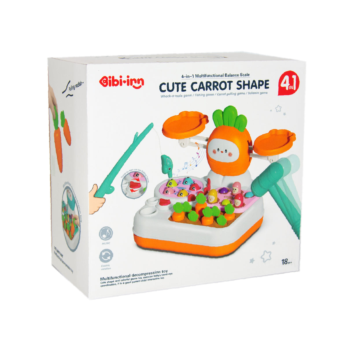 Links to BALANCE SCALE CUTE CARROT SHAPE 4 IN 1 by 