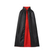 Dracula Cape for Adults reversible black and red vampire cloak 120cm for Halloween