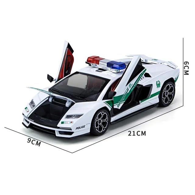 Lamborghini Countach Dubai Police Model 1:24 Scale