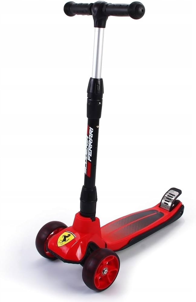 Foldable Kids Scooter – Red, Adjustable & Lightweight Ride-On Toy