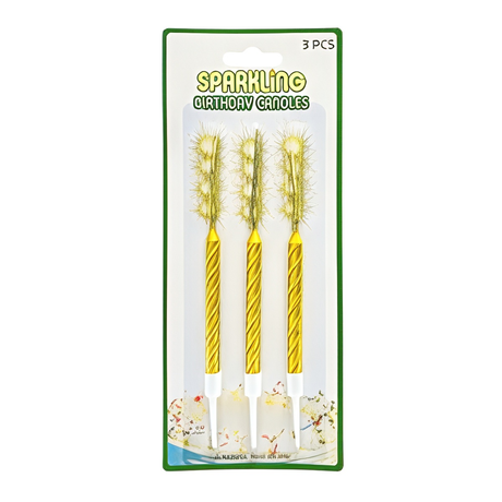 Sparkling Candles 3 Pieces