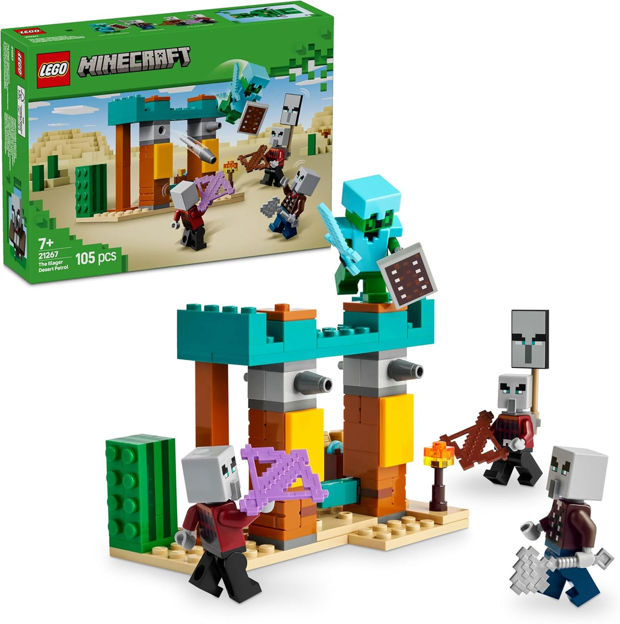 LEGO® Minecraft® 21267 The Illager Desert Patrol Building Set
