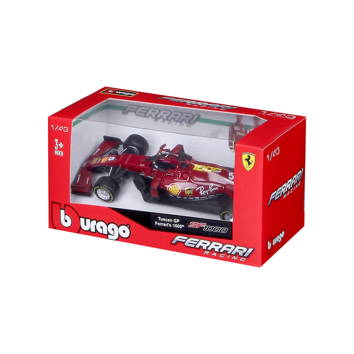 Bburago F1 2020 Ferrari Vettel #5 Scale 1:43