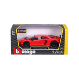 Bburago Lamborghini Aventador Red  1:24 Scale