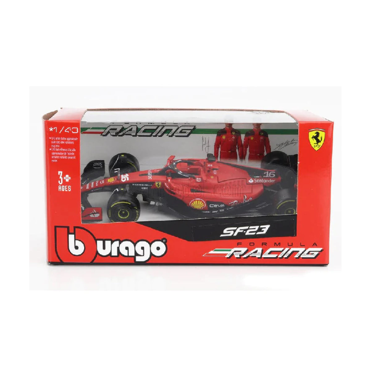Bburago Ferrari Racing -F1 (Leclerc) 2023 scale 1:43 #16