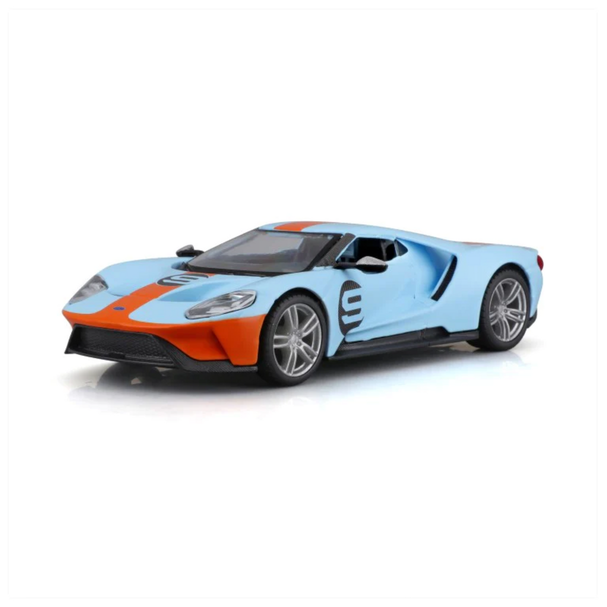 BBurago 2019 Ford GT Heritage Edition - #9 Light Blue 1:32 Scale