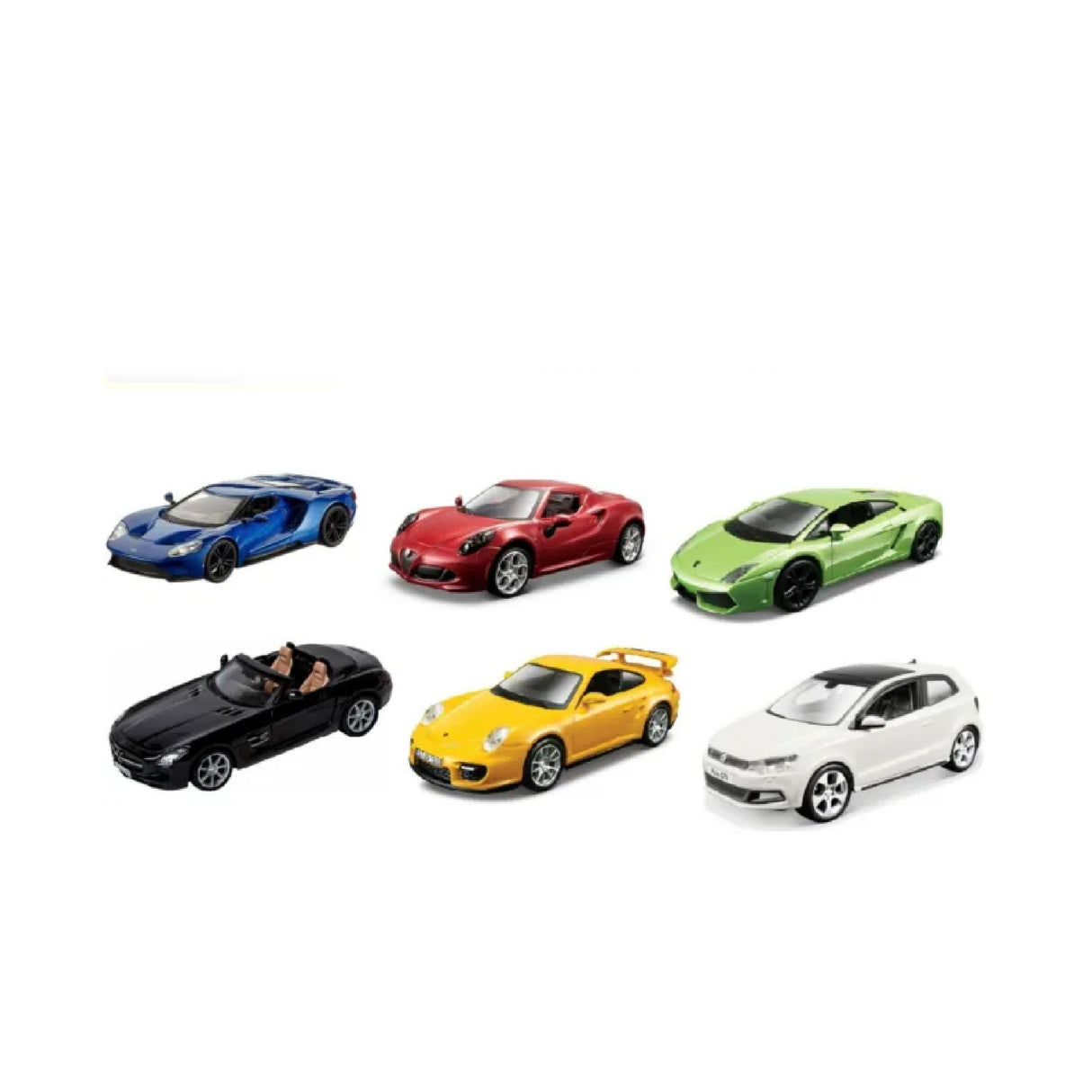 Bburago Assorted Diecast Cars  Multicolor 1:32 Scale - Assorted